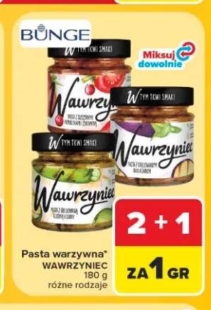 Pasta warzywna z suszonymi pomidorami i żurawiną Wawrzyniec +2 warianty