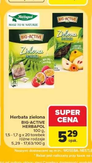 Herbata zielona Big-Active
