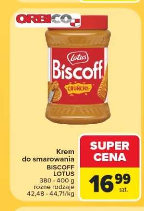 Krem do smarowania Lotus Biscoff Crunchy +1 wariant