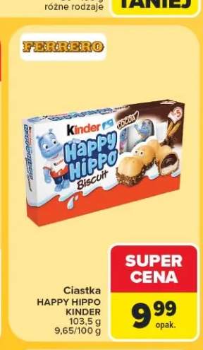 Ciastka Happy Hippo Kinder