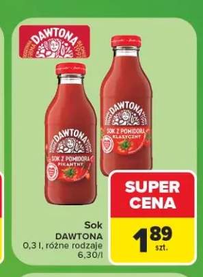 Sok z pomidora pikantny Dawtona +1 wariant
