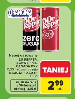 Napój gazowany Dr Pepper +3 warianty