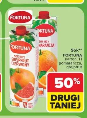 Sok pomarańczowy Fortuna +1 wariant