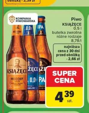 Piwo Książęce Miodowe +2 warianty