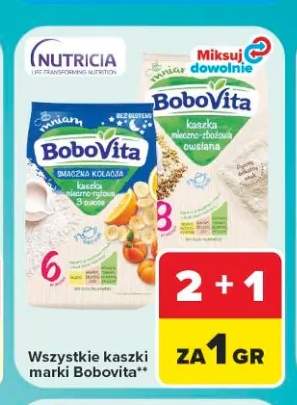 Kaszka mleczno-zbożowa owsiana Bobovita +2 warianty
