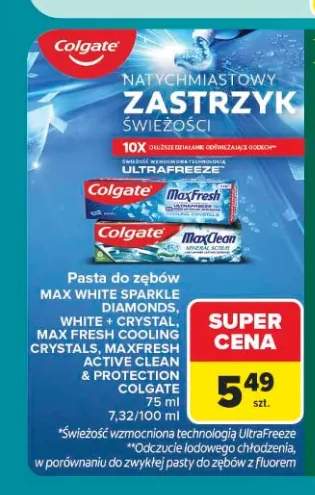 Pasta do zębów Colgate Max White Sparkle Diamonds +3 warianty