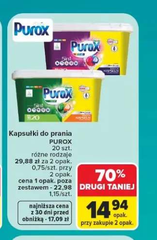 Kapsułki do prania Purox Color +1 wariant