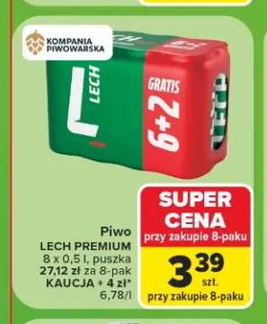 Piwo Lech Premium 8-pak