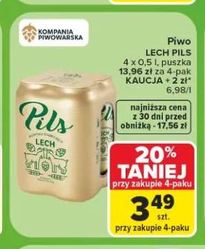 Piwo Lech Pils 4-pak