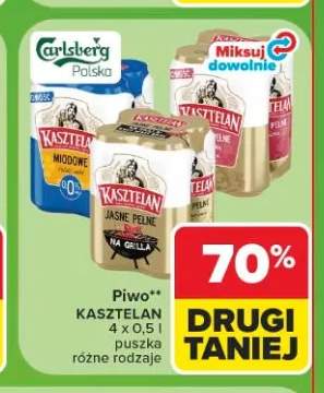 Piwo Kasztelan Jasne Pełne 4-pak +1 wariant
