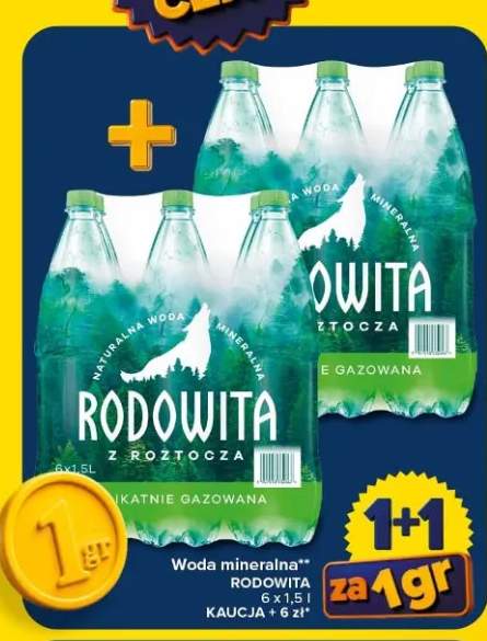Woda mineralna Rodowita delikatnie gazowana +1 wariant