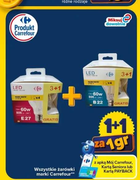 Żarówki marki Carrefour