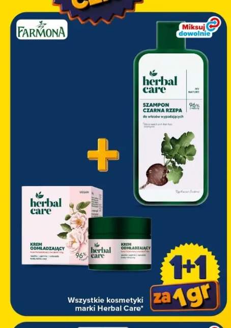Krem odmładzający do twarzy Herbal Care +2 warianty