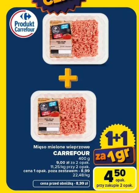 Mięso mielone wieprzowe Carrefour