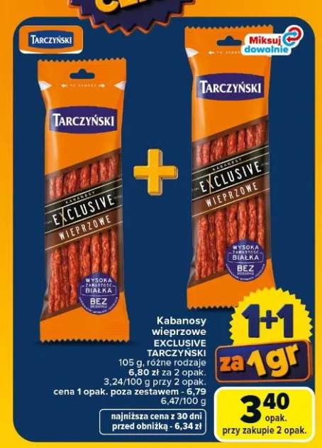 Kabanosy wieprzowe Exclusive Tarczyński