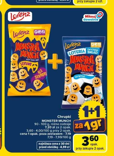 Chrupki Lorenz Monster Munch Original +1 wariant