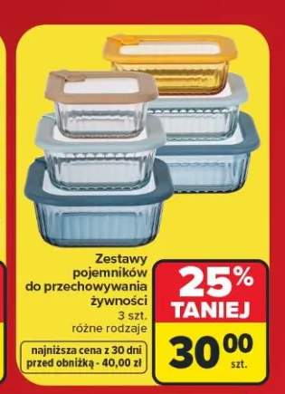 Zestaw pojemników do przechowywania żywności