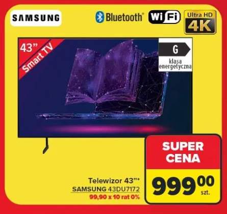 Telewizor 43" Samsung 43DU7172