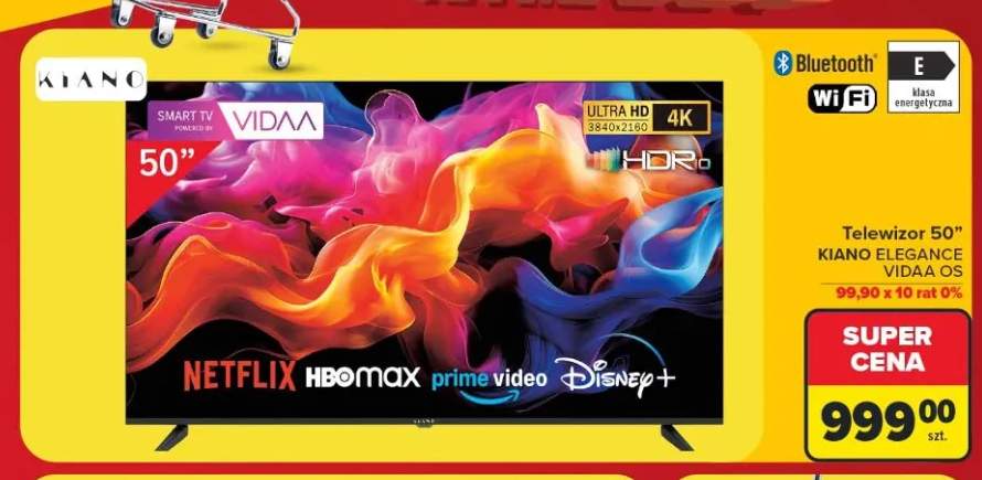 Telewizor 50" Kiano Elegance Vidaa OS