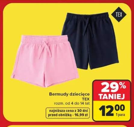 Bermudy dziecięce TEX