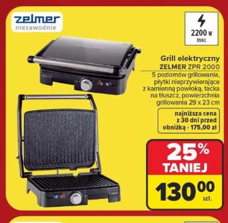 Grill elektryczny Zelmer ZPR 2000