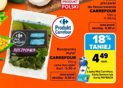 Roszponka myta Carrefour