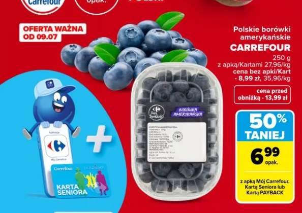 Borówki amerykańskie polskie Carrefour