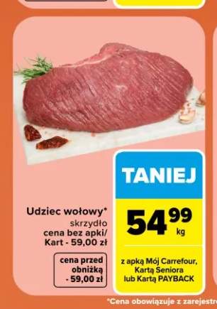 Udziec wołowy skrzydło