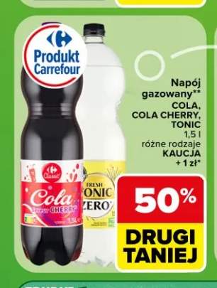Napój gazowany Cola Carrefour +2 warianty
