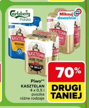 Piwo Kasztelan Jasne Pełne 4-pak +1 wariant