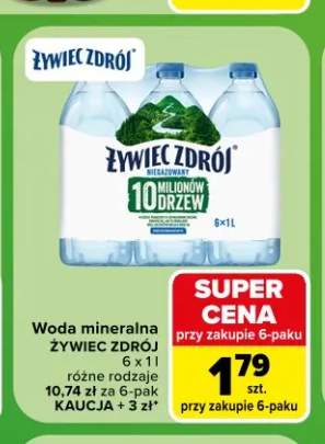 Woda mineralna Żywiec Zdrój 6-pak