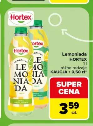 Lemoniada Hortex Lemon Sun z miętą +1 wariant