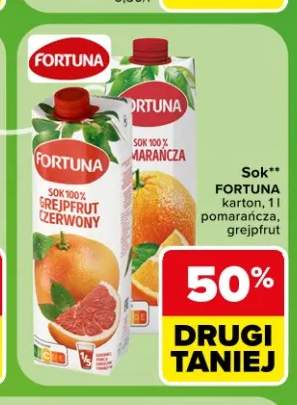 Sok grejpfrutowy Fortuna +1 wariant