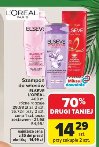 Szampon do włosów L'Oréal Elseve Glycolic Gloss +2 warianty