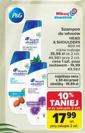Szampon do włosów Head & Shoulders Refreshing Tea Tree +2 warianty