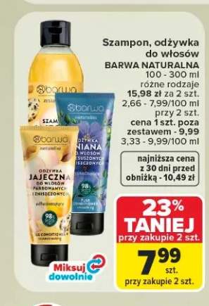 Odżywka do włosów Barwa Naturalna Jajeczna +1 wariant