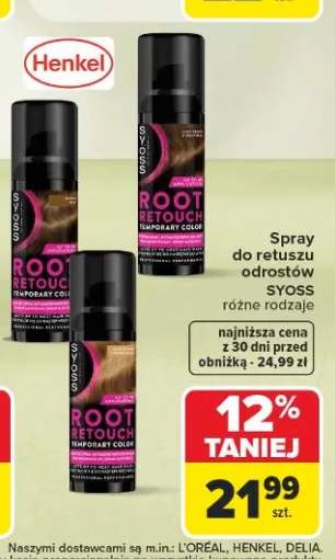 Spray do retuszu odrostów Syoss Root Retouch