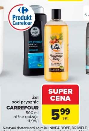 Żel pod prysznic Carrefour Men Ice Power +1 wariant