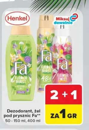 Żel pod prysznic Fa Flower Burst +2 warianty