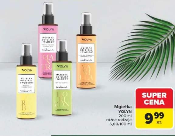 Mgiełka do ciała i włosów Yolyn Very Berry +3 warianty