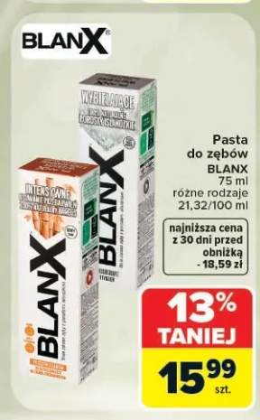 Pasta do zębów BlanX Wybielająca +1 wariant