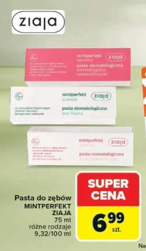 Pasta do zębów Ziaja Mintperfekt Sensitiv