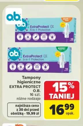 Tampony higieniczne o.b. ExtraProtect Super +1 wariant