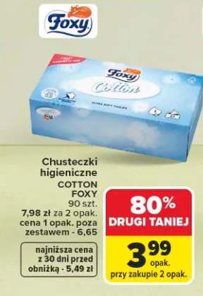 Chusteczki higieniczne Foxy Cotton