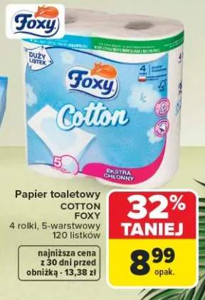 Papier toaletowy Foxy Cotton 4-pak