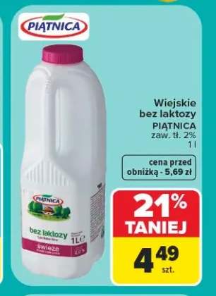 Mleko świeże bez laktozy Piątnica Wiejskie
