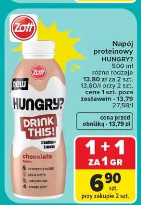Napój proteinowy Zott Hungry? Drink This!
