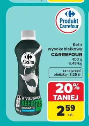 Kefir wysokobiałkowy Carrefour Extra
