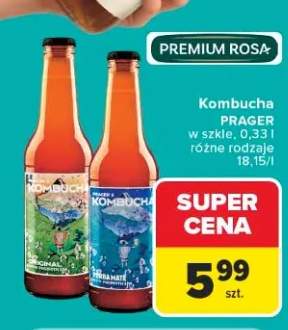 Kombucha w szkle Prager's Original +1 wariant