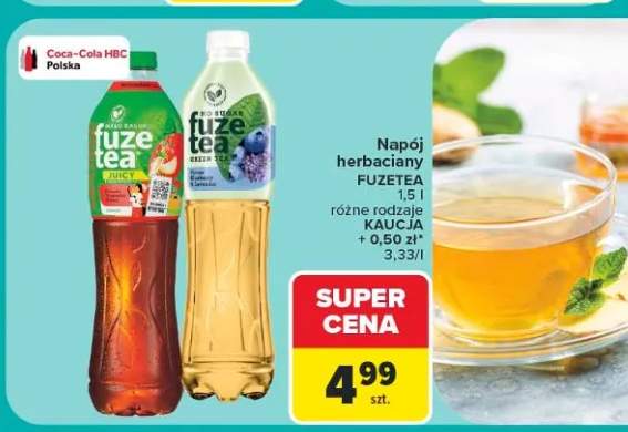 Napój herbaciany FuzeTea Black Tea Peach Hibiscus +1 wariant